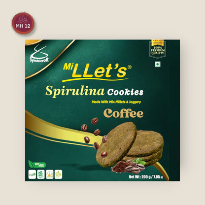 Spirulina Coffee Cookies 200g (Vegan)