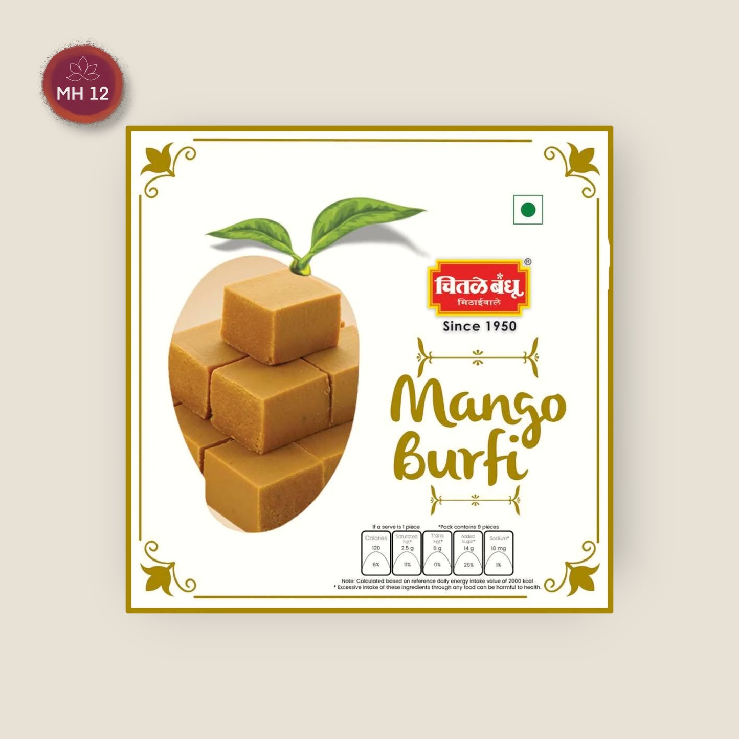 Burfi à la mangue 250g